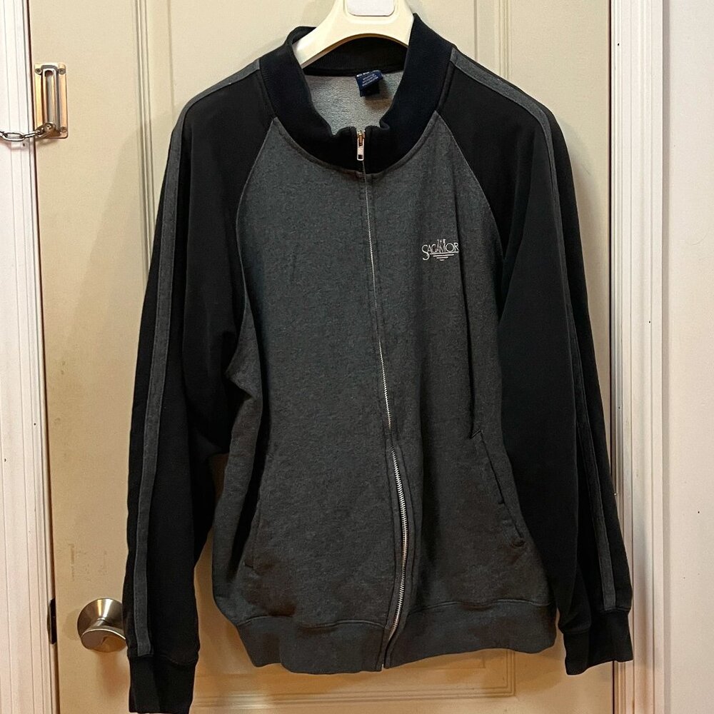 CDX Camp David Men's Size XL 80% Cotton/20% Polyester Sweatshirt. Black/Grey